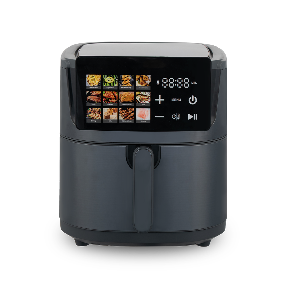 Fritadeira de ar fechada com display de 16 cores