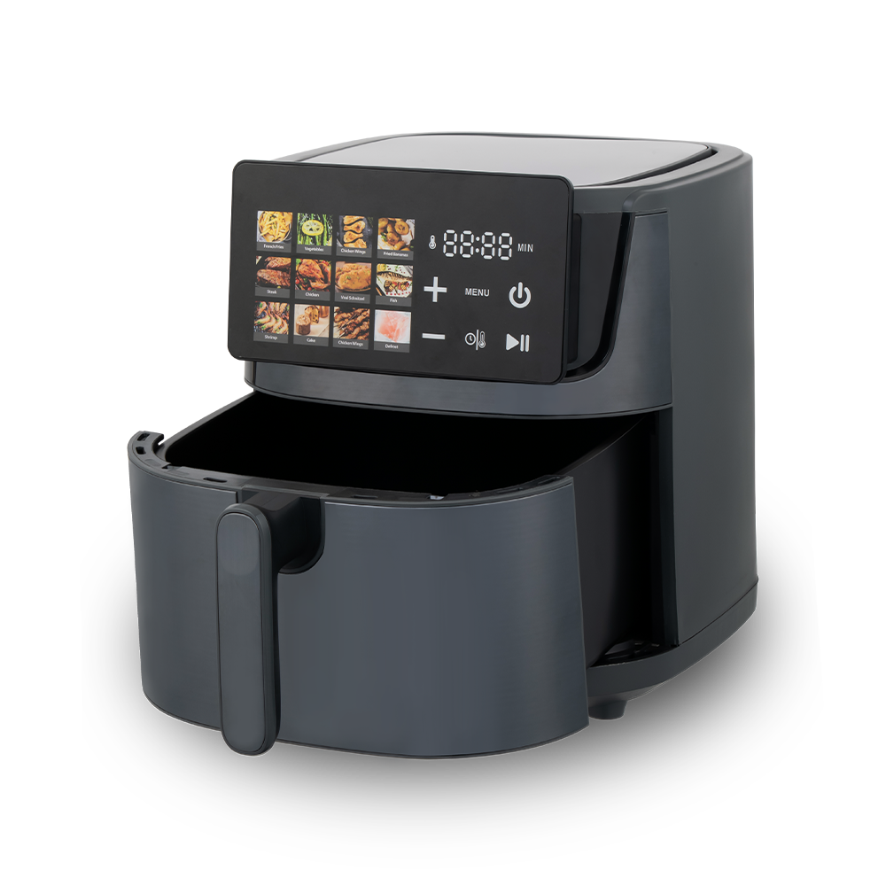 Fritadeira de ar fechada com display de 16 cores