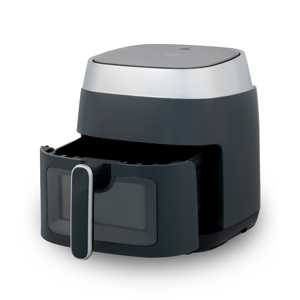 Fritadeira de ar com controle de toque inteligente visível