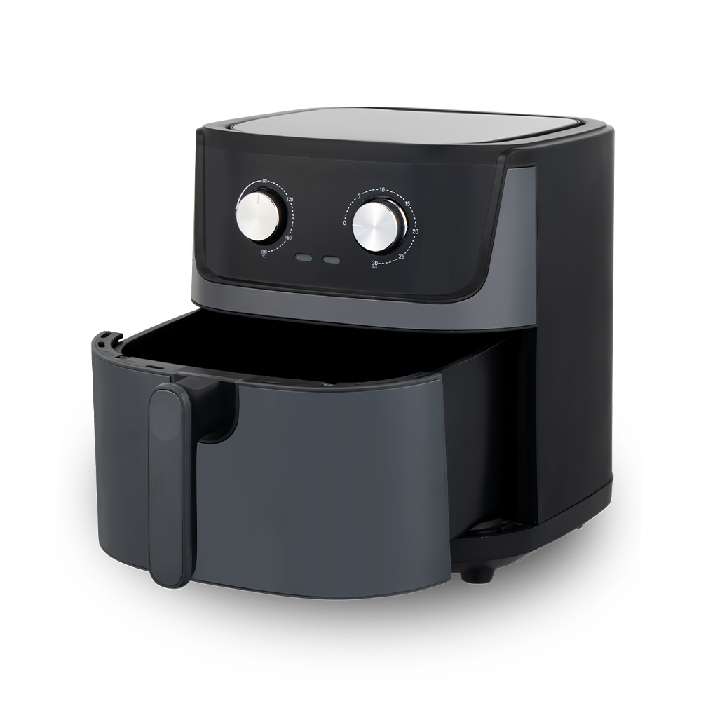 Fritadeira de ar integrada com controle rotativo durável