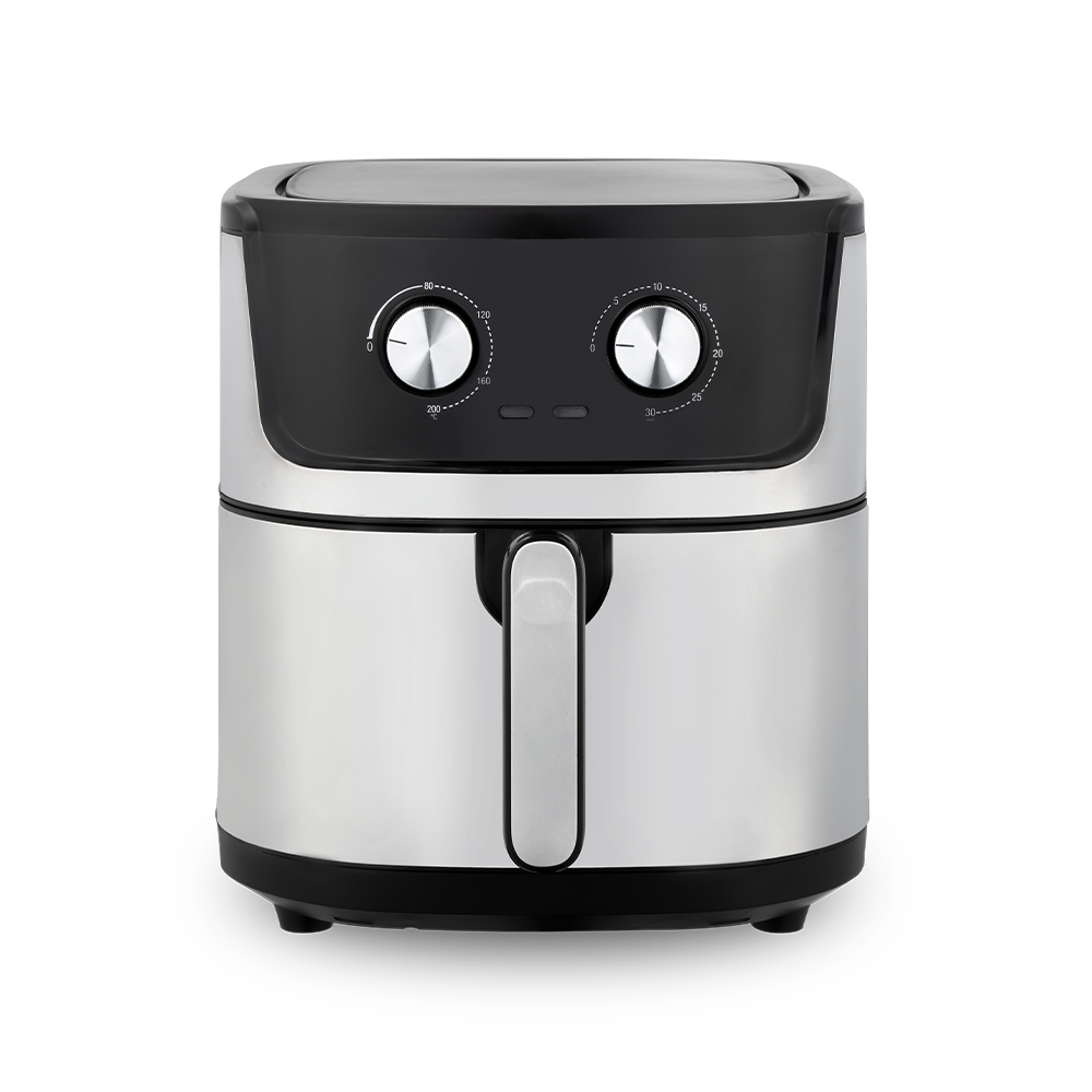 Fritadeira de ar integrada com controle rotativo durável