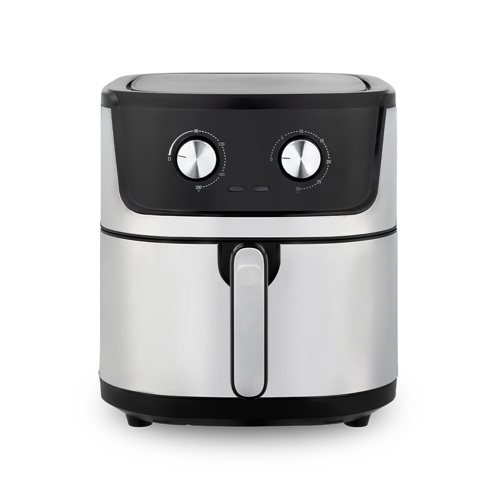 Fritadeira de ar integrada com controle rotativo durável