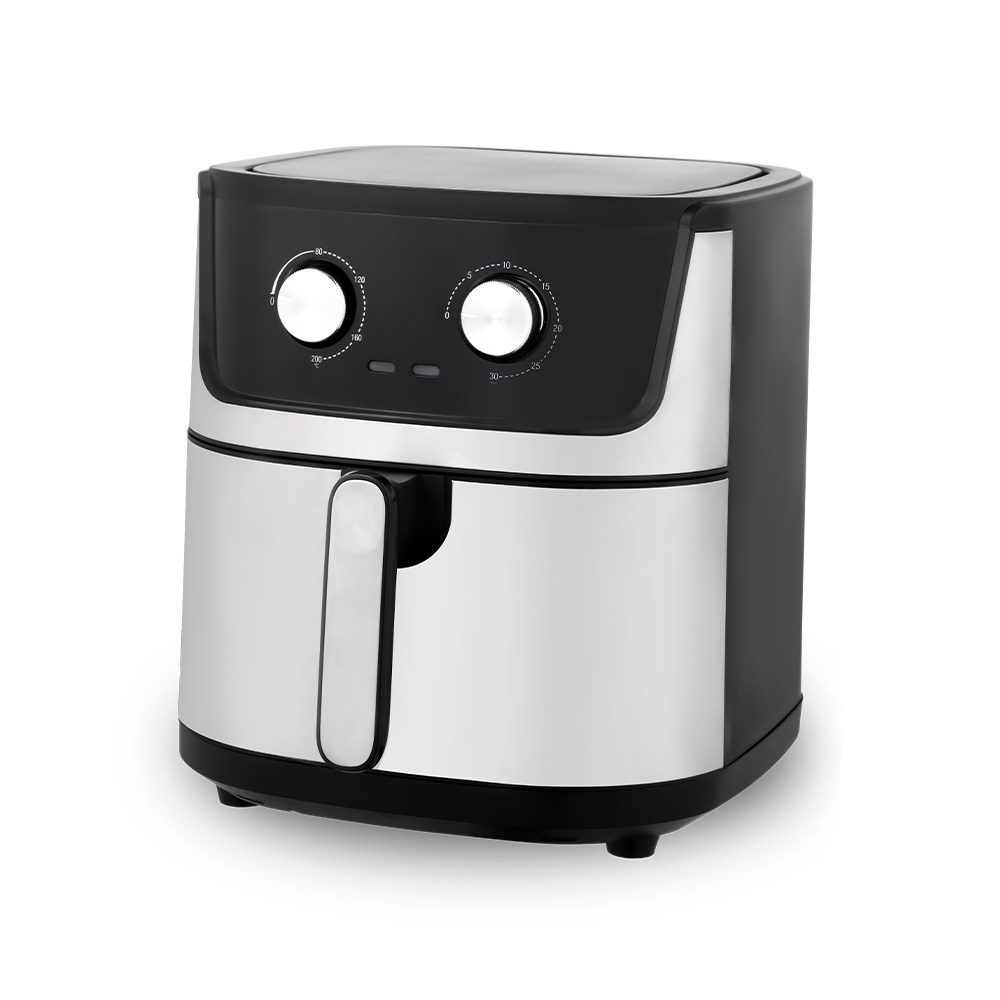 Fritadeira de ar integrada com controle rotativo durável