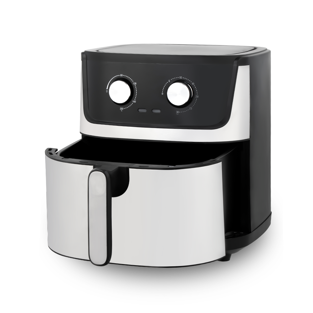 Fritadeira de ar integrada com controle rotativo durável